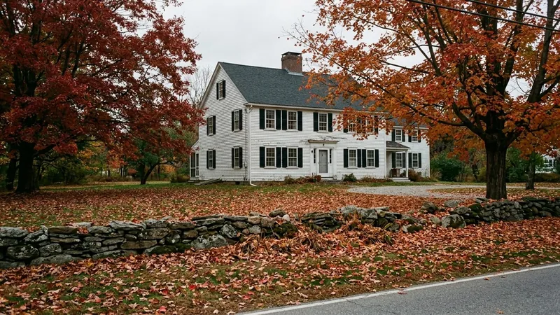 White clapboard colonial, the kind of home where we offer tankless water heater repair in Fall River, MA