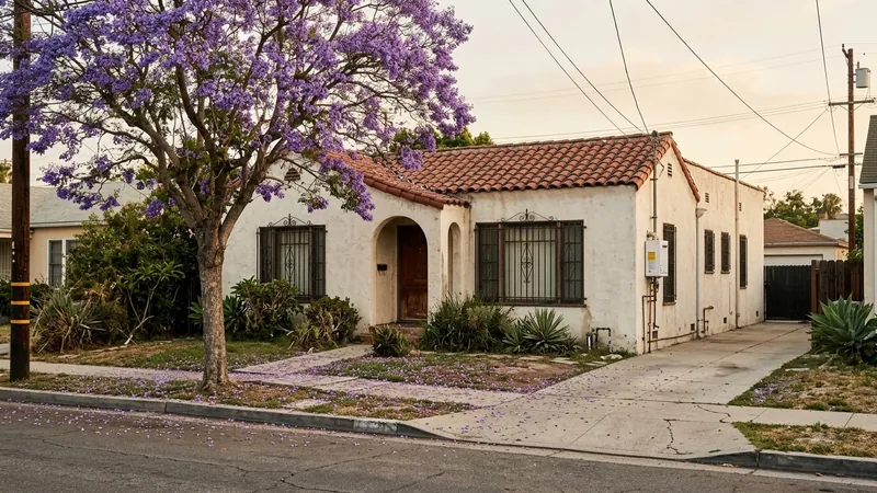 Stucco bungalow, the kind of home where we offer tankless water heater repair in Hawthorne, CA