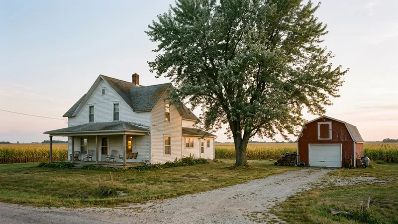 Midwestern farmhouse-style home, the kind of home where we offer tankless water heater repair in Milford, OH