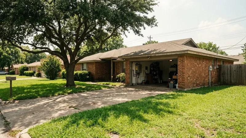 Brick ranch home, the kind of home where we offer tankless water heater repair in Rockwall, TX